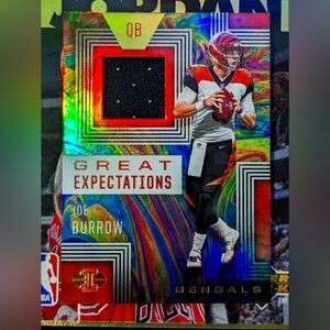 2020 Panini Illusions Great Expectations Joe Burrow Rookie Jersey Patch